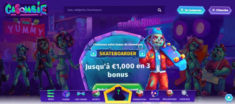 Découvrez l'univers magique de Casombie Casino avec un bonus sans dépôt, casombie code promo